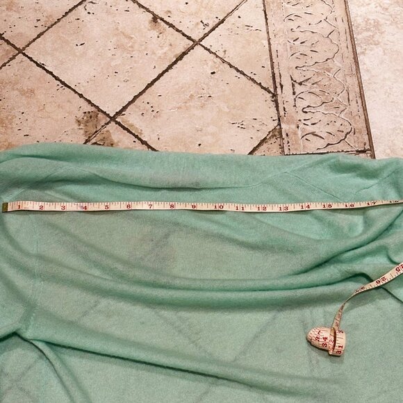 Calypso St. Barth Women’s 100% Cashmere Cardigan - Mint Green, Size L - Picture 10 of 10